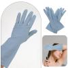 ARTIBETTER Dishwashing Gloves Kitchen Waterproof PVC Rubber Gloves Medium Size for Household Dishwashing 3 Pairs Blue view 3