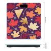 Aesthetic Maple Leaf Bathroom Scale for Body Weight Bathroom Digital Electronic Weighing Scale with Back Lit LED Display Sturdy Tempered Glass Weight Watchers Scales 400lb view 2