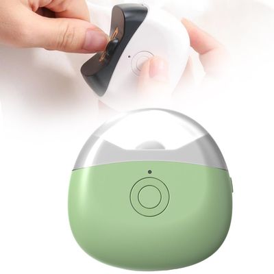 Electric Nail Clippers, 2026 New Automatic Nail Trimmer, Portable Nail Clipper with LED Light for Home Travel, Safe Nail Cutter for Baby Seniors (Green)