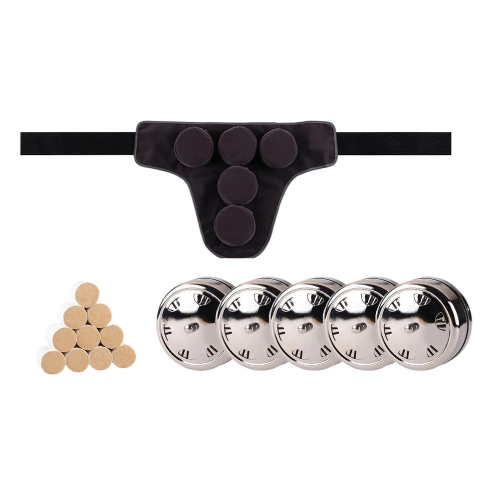 ZDOYUN Mugwort Moxa Box Copper Relax Care Moxibustion Box Burning Heating Waist Tool Smoke Portable Moxa Stick Burner Holder(Waist+Abdomen Quintuple)