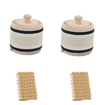 ZDOYUN Moxa Box Wood Care Health Smoke Filter Moxibustion Box Tool Portable Moxa Stick Burner Holder Kit(4-Piece Set)