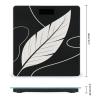 Aesthetic Leaf Bathroom Scale for Body Weight Bathroom Digital Electronic Weighing Scale with Back Lit LED Display Sturdy Tempered Glass Weight Watchers Scales 400lb view 2