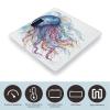 Watercolor Jellyfish Bathroom Scale Ultra-Bright Liquid Crystal Screen Weight Scale Accurate Bathroom Body Scales for Body Weight Bathroom Pet Home Bedroom Gift-Giving view 3