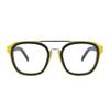 AOOLIA Oversized Aviator Reading Glasses for Women Men, Square Frame Blue Light Blocking Eyeglasses Reader, Computer Eyewear (Black, 2.75, x) view 2