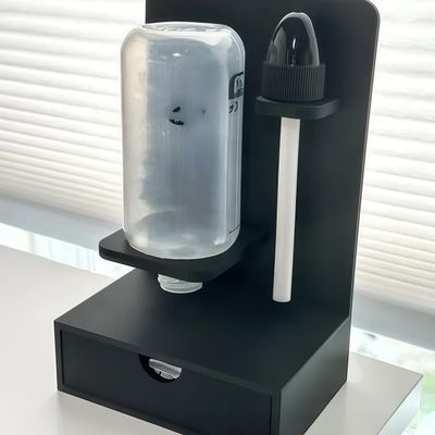 Nasal Rinse Bottle Drying Stand for NeilMed | Secure Holder & Storage Rack for NasaFlo & Sinus Rinse Bottles | Compact Countertop Organizer, Air Dry & Drain (Black)