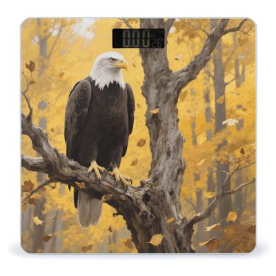 American Bald Eagle Bathroom Scale for Body Weight Bathroom Digital Electronic Weighing Scale with Back Lit LED Display Sturdy Tempered Glass Weight Watchers Scales 400lb