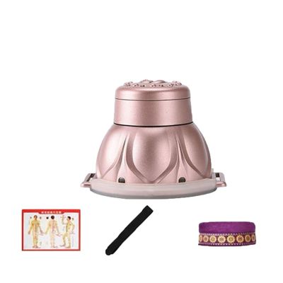 ZDOYUN Kit Relief Moxa Box Copper Relax Device Moxibustion Box Care Heating Tool Smoke Moxa Stick Burner Holder(Small 4-Piece Set)