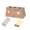 ZDOYUN Moxa Box Wood Care Health Moxibustion Box Device Smoke Portable Smoke Filter Moxa Stick Burner Holder Kit(3 Holes) view 1