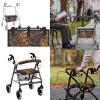 Cugasmaru Snake Skin Cushion Walkers Accessories Sets Walker Seat Backrest Covers Rollator Walker Replacement Storage Bag for Rollator Seat & Roller Bar Covers view 2
