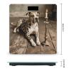 Animal Pit Bull Bathroom Scale for Body Weight Bathroom Digital Electronic Weighing Scale with Back Lit LED Display Sturdy Tempered Glass Weight Watchers Scales 400lb view 2