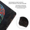 3D Colorful Tiki Mask Pattern Bathroom Scale for Body Weight Bathroom Digital Electronic Weighing Scale with Back Lit LED Display Sturdy Tempered Glass Weight Watchers Scales 400lb view 4