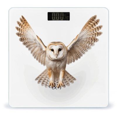 A Barn Owl Bathroom Scale Ultra-Bright Liquid Crystal Screen Weight Scale Accurate Bathroom Body Scales for Body Weight Bathroom Pet Home Bedroom Gift-Giving