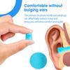AZEN 600 Pairs Ear Plugs, NRR 32dB Soft Foam Ear Plugs for Sleeping Noise Cancelling, Earplugs for Concerts Shooting Swimming Noise Reduction,Individually Wrapped (Lake Blue) view 3