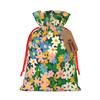 AACPPB Colorful Dense Flower Cluste Print Drawstring Gift Bags Various Sizes Perfect For Gifts Bulk Plastic Packaging Bags view 1