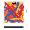 Abstract Art Bathroom Scale for Body Weight Bathroom Digital Electronic Weighing Scale with Back Lit LED Display Sturdy Tempered Glass Weight Watchers Scales 400lb view 2