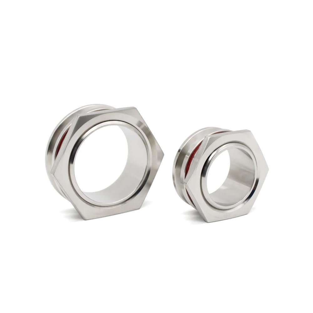 Weldless Bulkhead Tri Clamp Connector - 1.5" & 2" Sanitary SS304 for Homebrew Kettles and Water Tanks - 1pc(2in)