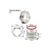 Weldless Bulkhead Tri Clamp Connector - 1.5" & 2" Sanitary SS304 for Homebrew Kettles and Water Tanks - 1pc(2in) view 4