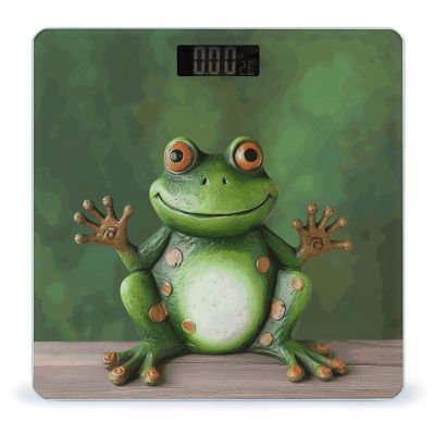 Welcome Frog Bathroom Scale Ultra-Bright Liquid Crystal Screen Weight Scale Accurate Bathroom Body Scales for Body Weight Bathroom Pet Home Bedroom Gift-Giving