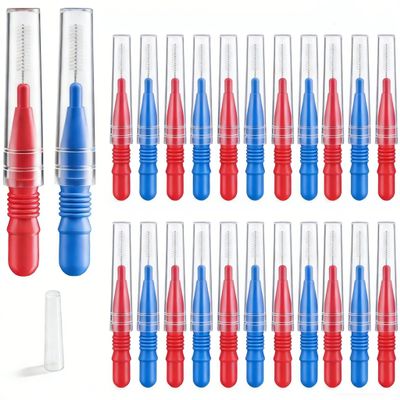 Cmzxc Interdental Brush,Toothpick Tooth Flossing Head Oral Dental Hygiene Brush, Tooth Cleaning Tool(50 Count)