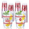 100 Pcs I Do BBQ Plastic Cups 16 oz BBQ Summer Rustic Barbecue Disposable Plastic Cups Coral Clear Cocktail Glasses for Wedding Bridal Shower Bachelorette Party Beach Beverage Drinking Party Supplies