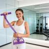 Multifunction Pedal Resistance Band with Handle, 8 Tube Tension Rope for Full Body Workout, Fashion Puller Exercise Device, Manual Yoga Training Pedal Elastic Band for Women and Men (Purple) view 4