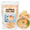 5.29oz Dehydrated Fish Cake Narutomaki Noodle Topping Japanese Ramen Noodle Topping, Dried Narutomaki Fish Cake Slices for Ramen, Udon, Instant Noodles, Soup, Easy-to-Use Authentic Asian Soup Garnish view 1