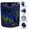 100 Pack Mylar Bag, Smell proof Bags, Stand-up zipper bags for Food Storage, Heat Sealable Foil Pouch Packaging Supplies for Cookies, Coffee, and Bath Salts view 3