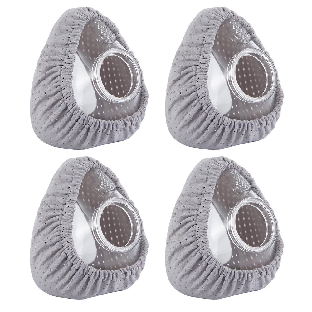 4-Pack Mask Liners, Breathable Mesh Fabric Mask Covers Compatible with Most Size F20 Full Face Masks, Mask Cushion Reduce Irritation and Air Leaks,Absorb Facial Oils and Moisture (Gray)
