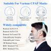 4-Pack Mask Liners, Breathable Mesh Fabric Mask Covers Compatible with Most Size F20 Full Face Masks, Mask Cushion Reduce Irritation and Air Leaks,Absorb Facial Oils and Moisture (Gray) view 4