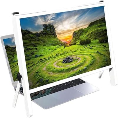 UMJIGF Magnifying Glasses 21" Hd Laptop Screen Magnifier Protector Holder, Foldable 3D Laptop Phone Screen Amplifier Stand