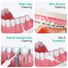 ACSKD 200PCS Dental Floss Picks,Dual-Use Interdental Brushes,Soft Silicone Brush Head Toothpicks, Tooth Picks Flossers for Teeth Braces Cleaning (200PCS Orange) view 4