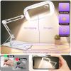 10X 30X Extra Large Magnifying Glass with Light and Stand,7-inch Lighted Magnifier,5 Color Modes Stepless Dimmable,Rectangle Hands-Free Magnifying Glass Desk Lamp for Reading Craft Hobby Close Work WB view 4