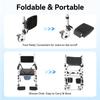 Folding Shower Chair with Wheels - Height Adjustable Shower Chair for Elderly, Disabled & Pregnant, Heavy Duty 352lbs Capacity with Anti-Slip Armrests, Soft Cushion & Safety Belt view 4