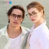 Firmoo TR90 Blue Light Glasses, 10g Ultra-Lightweight Polygon Computer Glasses for Women & Men, Anti-Eyestrain (3 Colors) Black view 2