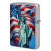American Flag Statue of Liberty Lighter Case, Cool Lighters Cover, Copper Lighter Case, for Son Dad Husband Him view 1