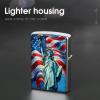 American Flag Statue of Liberty Lighter Case, Cool Lighters Cover, Copper Lighter Case, for Son Dad Husband Him view 4