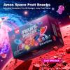 Amos Fruit Snacks Gummy Candy, Astronaut Space Gummies, Made with Fruit Puree, Mixed Berry Flavor Fortified with Vitamin C, Soft Chewy On The Go Lunchbox Snacks, 8.47 oz (240g) view 3