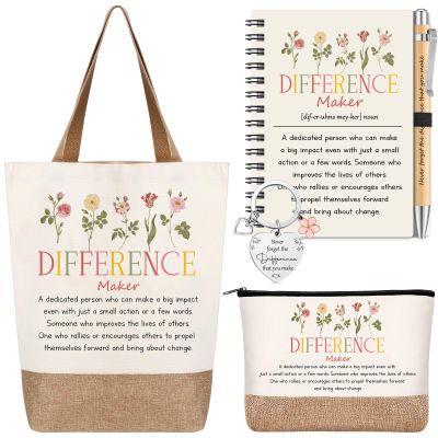 Motipuns 5 Pcs Employee Appreciation Gifts for Coworkers Chaos Coordinator Thank You Gift Women Teacher Friends Leaders(Difference Maker)