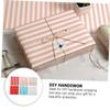 MUCKLILY 6Pcs Classic Waterproof Wrapping Paper Set, Nordic Style Birthday Wrap Sheets Blue, Red, Pink Stripes and Polka Dots, DIY Paper Wrappers for Present Packaging and Party Decorations view 3
