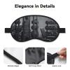 Gym Equipment Sleep Mask for Side Sleeper Blackout Eye Masks for Women Men Blindfold Mask Side Sleeper Eye Cover for Sleeping Nap Blackout Eye Shade Cover for Travel view 3