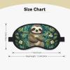 Adorable Sloth Sleep Mask for Side Sleeper Blackout Eye Masks for Women Men Blindfold Mask Side Sleeper Eye Cover for Sleeping Nap Blackout Eye Shade Cover for Travel view 2