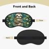 Adorable Sloth Sleep Mask for Side Sleeper Blackout Eye Masks for Women Men Blindfold Mask Side Sleeper Eye Cover for Sleeping Nap Blackout Eye Shade Cover for Travel view 4