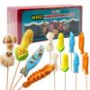 BBQ Style S'mores Marshmallow Snacks Individually Wrapped Bulk, 0.7 oz (16 count) Large Campfire Marshmallow for Smores, Assorted Shaped & Flaoved Smore Marshmallows Treats Candy for Camping Party view 1