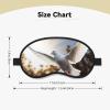 White Dove Flying in The Sun Sleep Mask for Side Sleeper Blackout Eye Masks for Women Men Blindfold Mask Side Sleeper Eye Cover for Sleeping Nap Blackout Eye Shade Cover for Travel view 2