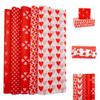 50 Sheets Valentine's Day Tissue Paper Bulk Gift Wrapping Paper for Gift Wrapping Boxes DIY Crafts Birthday Holiday Wedding Party Decoration 20 x 14 Inch (5 Patterns) view 1