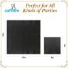 Softure Cocktail Napkins, Beverage Napkins, 1000 Count 2-Ply Black Napkins Disposable, 5" x 5" Folded Paper Napkins Bulk Beverage Napkins for Dinner Wedding Bar Party and Everyday Use view 2