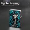 Giraffe Roses Pattern Lighter Case, Cool Lighters Cover, Copper Lighter Case, for Son Dad Husband Him view 4