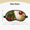 Merry Christmas Sleep Mask for Side Sleeper Blackout Eye Masks for Women Men Blindfold Mask Side Sleeper Eye Cover for Sleeping Nap Blackout Eye Shade Cover for Travel view 2