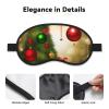 Merry Christmas Sleep Mask for Side Sleeper Blackout Eye Masks for Women Men Blindfold Mask Side Sleeper Eye Cover for Sleeping Nap Blackout Eye Shade Cover for Travel view 3