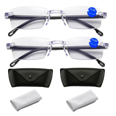 2026 New Auto Focus Glasses Self Adjusting,Intelligent Dual Focus Glasse,Precision Vision Aid Glasses (Silver*2,+350)